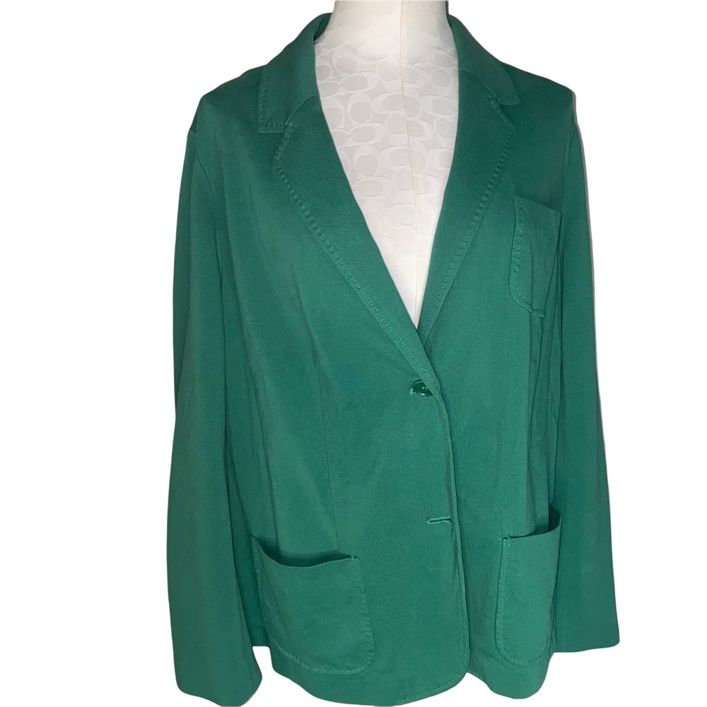 Talbots Green Two button three pocket blazer size 20W